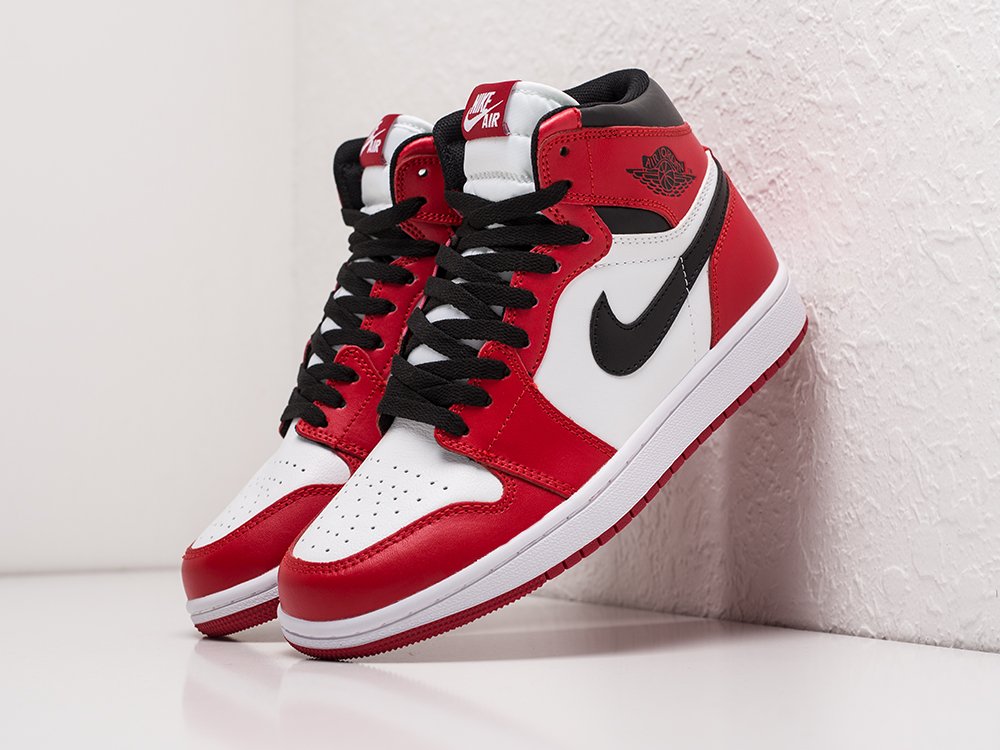 Кроссовки Nike Air Jordan 1 Mid цвет Красный цвет Красный
